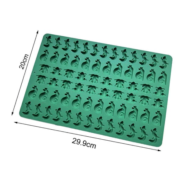 Baking Mold Flexible Silicone Mini Frog Lizard Snails Easy to Use Oven Dishwasher Microwave Safe Mold for Chocolate Fondant Candy Biscuits Jelly grey