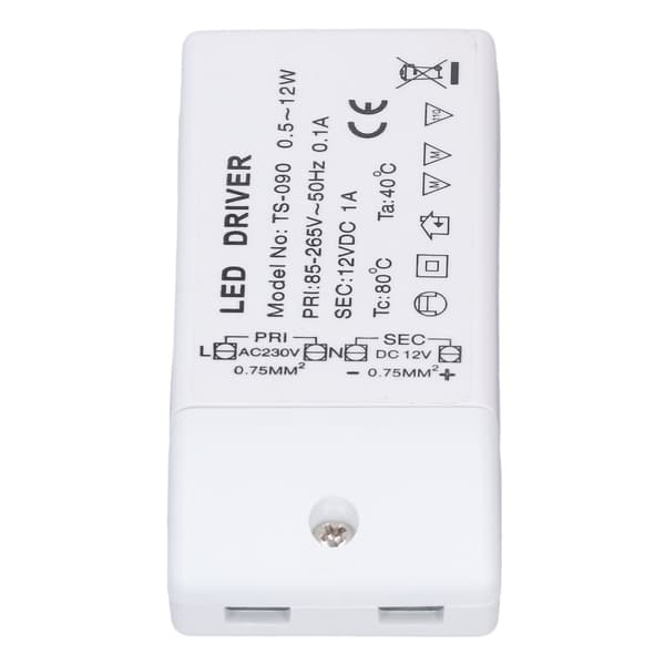 LED Strømforsyning Driver IP67 Vandtæt LED Lys Transformer til Indendørs Udendørs 85‑265V Input