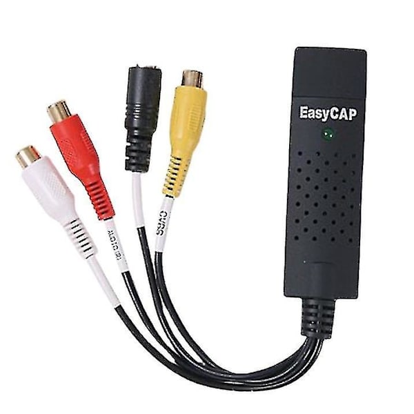 Vhs Vcr to Digital Converter USB 2.0 Video Capture Card for Xp Vista Win 7/8/10