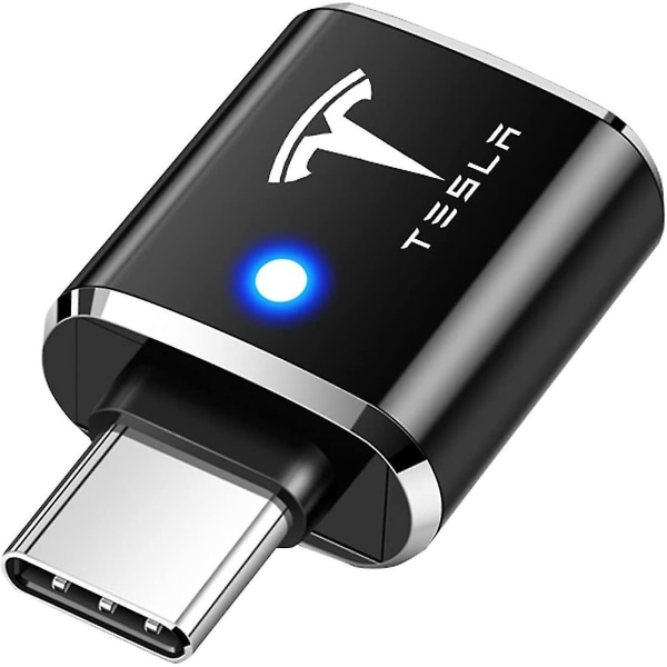 USB C till USB -adapter Passar för Tesla Model 3/y/s/x, Tesla Model 3/y-tillbehör, Usb-c till USB 3.0-adapter, passar för de flesta elektroniska apparater