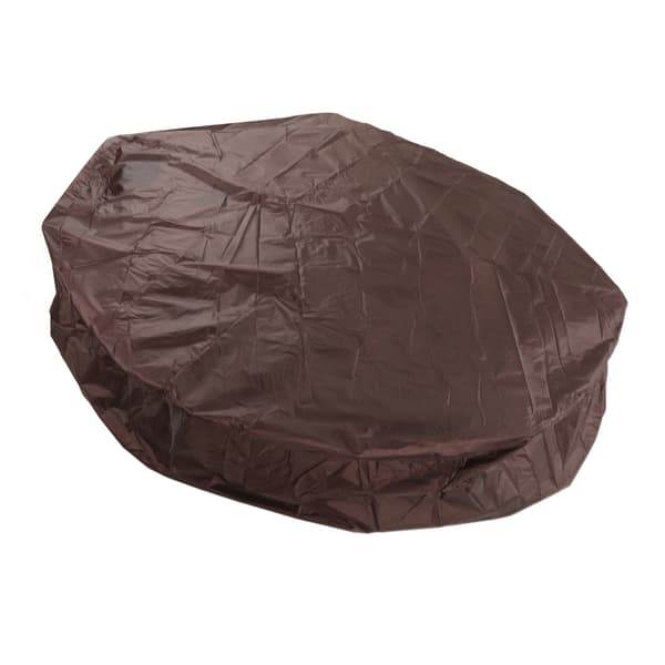 Utomhus runt badkarsskydd 190 silver polyester taft vattentätt bubbelbadskydd 215x70cm kaffe