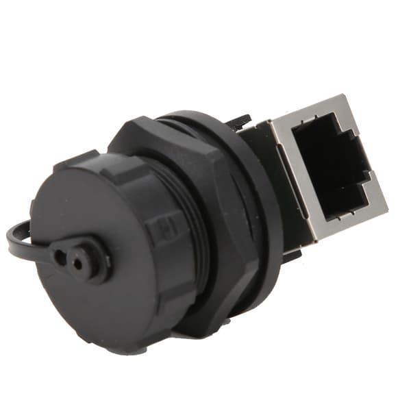 2 kpl RJ45-sovitin RJ45-90° Post Board kaksoispistorasia ulkokäyttöön vedenpitävä Ethernet-liitin