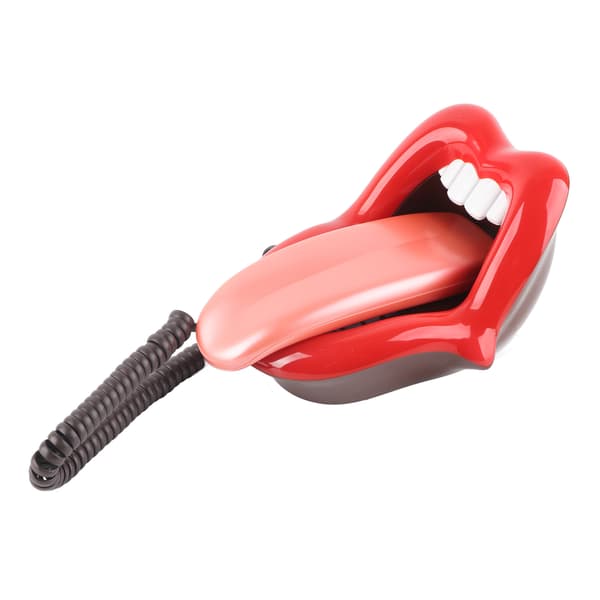 Multifunktionell Red Tongue Bordstelefon - Heminredning