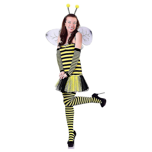Bee Kostymesett Bee Ears Sleeve Tutu Brillesokker Kompatibel med barn Voksen A glasses hair hoop
