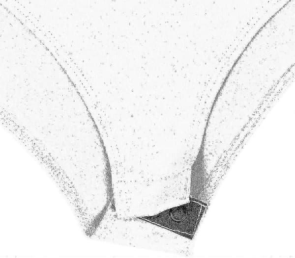 Ärm Hals Dräkt Andningsbar Stretch White 3X-L