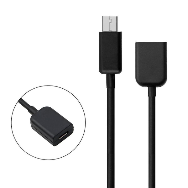 1 m Micro USB uros-naaras jatke data Otg laturin kaapeli Samsungille