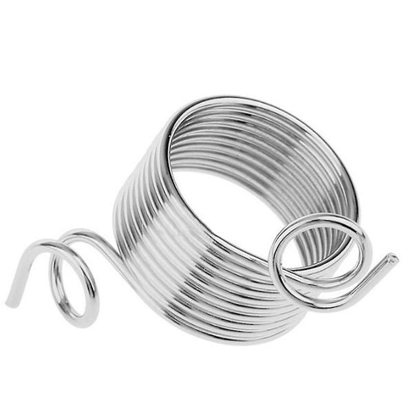 Ring Typ Stickverktyg Garn Spring Guides Bär Fingerborg Finger Fingerborg 3st Silver