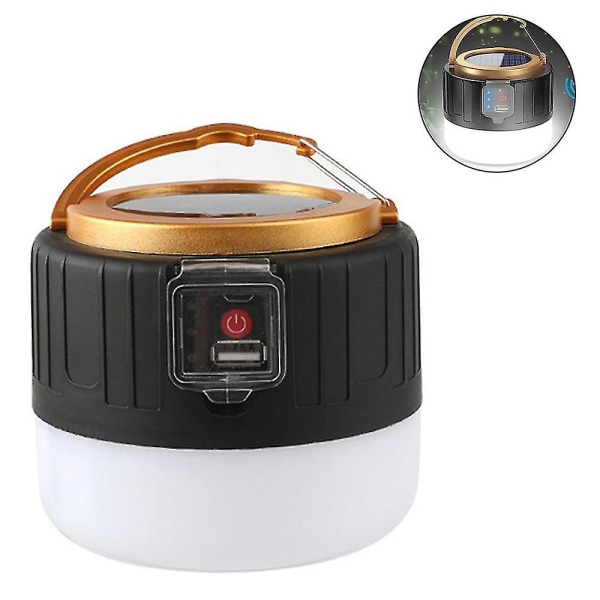 Solar Led Camping Lantern Uppladdningsbar, nödlampa - Fjärrkontroll
