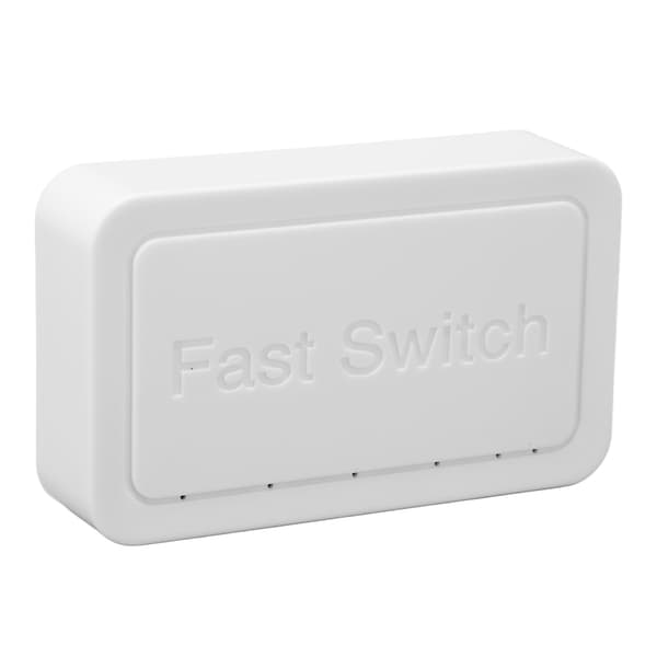 5 Port Ethernet Switch 10/100Mbps RJ45-porter 4KV Lynbeskyttelse Rask Ethernet Switch Desktop Ethernet Splitter 100‑240V EU-plugg