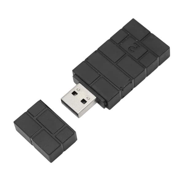 USB Trådløs Kontrolleradapter Multifunksjonell Bluetooth-kontroller for PC for Windows for OS X for Steam Deck for RPi Svart