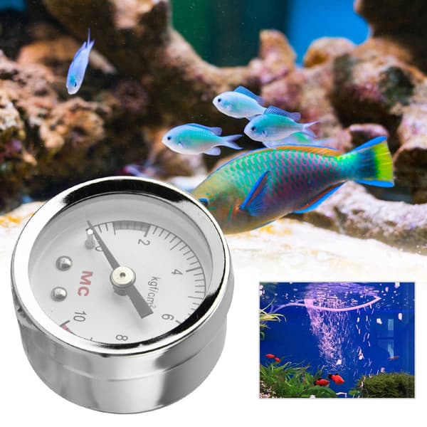 Akvarium CO2 tryckmätare för DIY Fish Tank