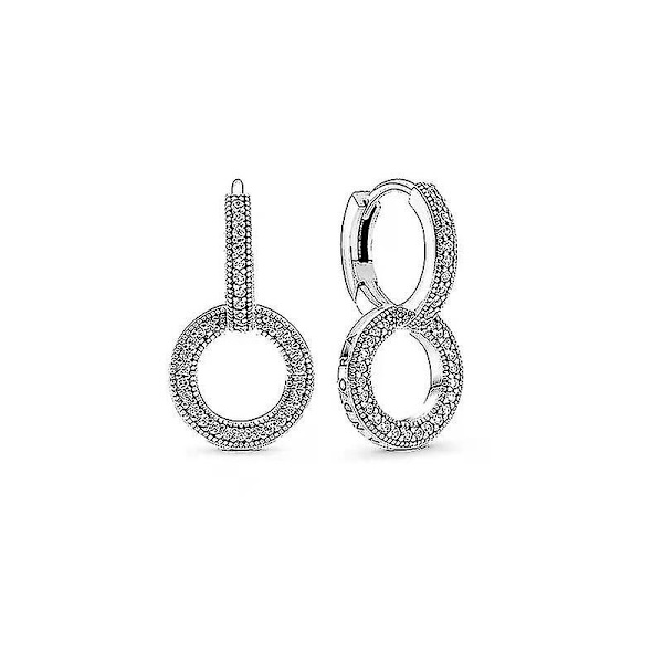 Double Hoop Øreringe Pandora Pure Silver 925 Øreringe (uden æske) 1