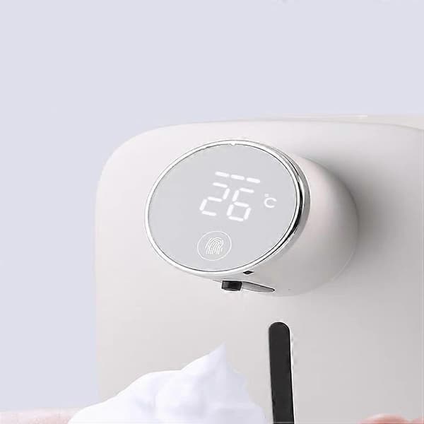 Smart vandtæt vægmonteret skumsæbedispenser - kompakt automatisk håndsæbepumpe White