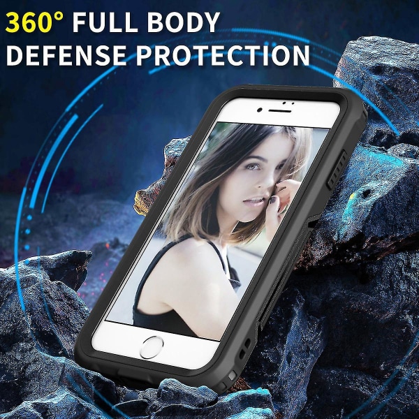 Stöd Trådlöst case för Iphone 6/7/8 Se2 Se3, Kameraskydd, Fyrhörnsskydd, Knappskydd