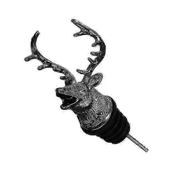Hældetud til køkkenflasker med prop til vin- og oliedispensering, rød tørkrukke, tilbehør Black Deer