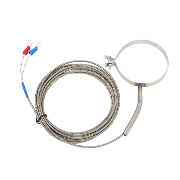 60mm Rostfritt Stål Termoelement 0‑400°C K Typ Temperatursensor Gänga för Industri 3 Meter / 9.8ft