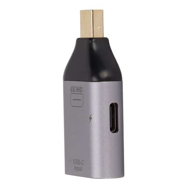 USB-C - Mini DisplayPort -sovitin 4K 60Hz -resoluutiolla ja virransiirrolla