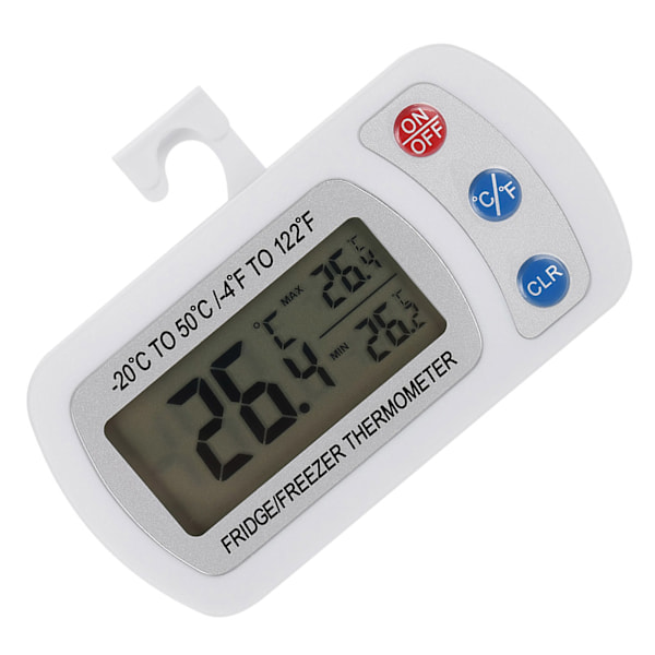 Stor LCD Digital Termometer for Kjøleskap og Frysere med Justerbar Stativ/Henger
