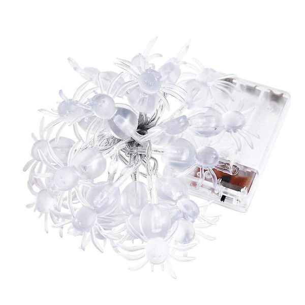 Halloween Ghost Festival Lilla Spider Led String Lights Batteriboks Usb Festpynt Lykt color 7