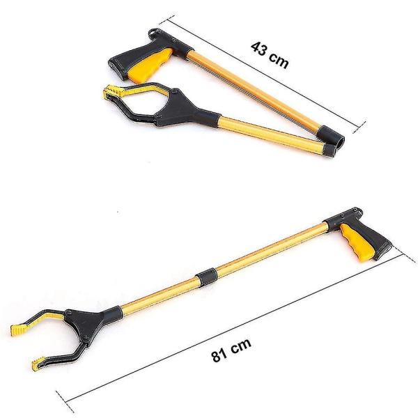 Extra Long Reacher Grabber - Foldable Gripper And Reaching Tool