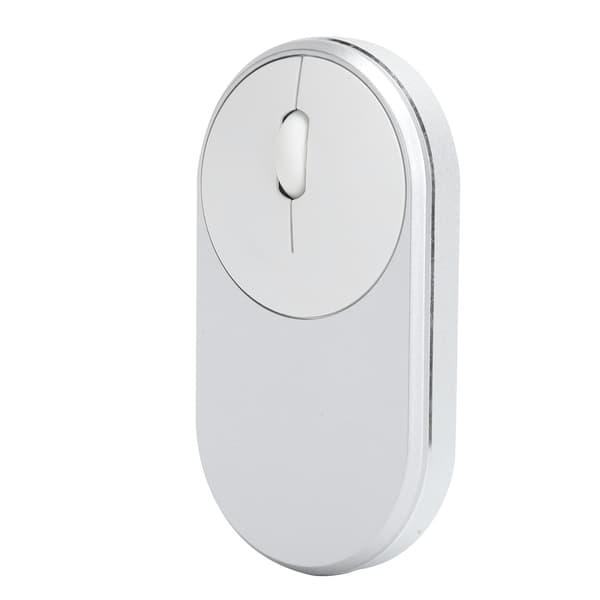 2.4Ghz Trådlös Mus Laddningsbar Bluetooth Optisk USB Plugin Notebook Kontorstillbehör (Silvergrå)