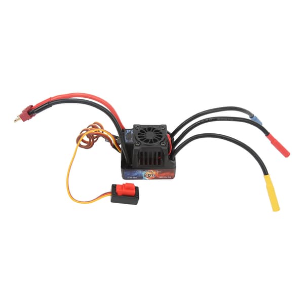HOBBYFANS 80A Vanntett børsteløs ESC elektrisk hastighetskontroller for 1/8 1/10 RC-biler