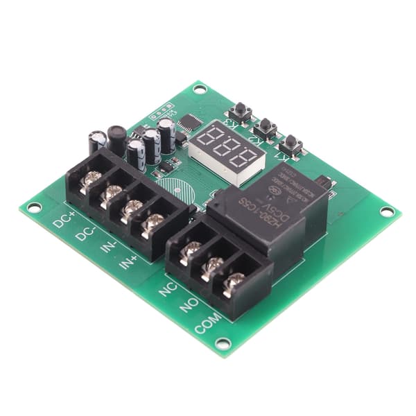 Strømdeteksjonsmodul Digital Display Sensor Beskyttelseskort Detektor Bryter DC 7‑30V