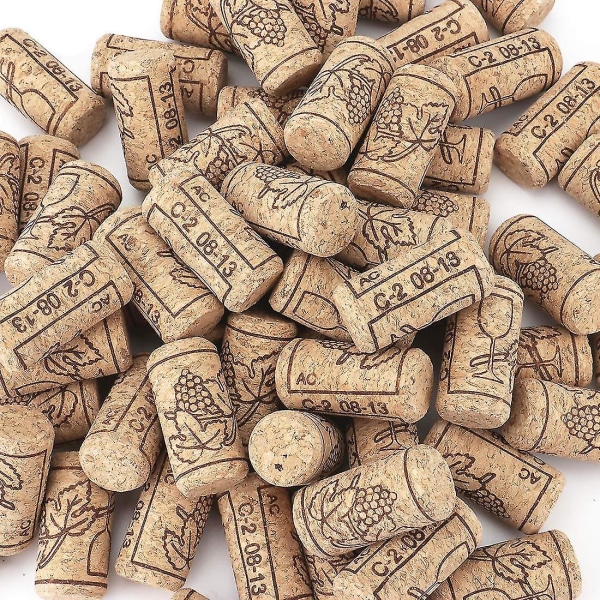 Naturvinskorkar Premium rak korkpropp 7/8" X 1 3/4", utmärkt för flaskvin - 100 Count
