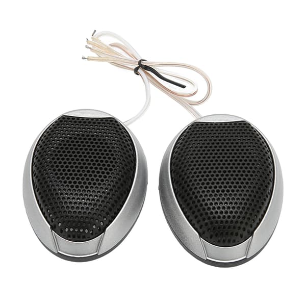 2 stk. bil-diskanthøjttalere 98dB 1000W Dome Interiør Stereo Audio Højttaler Lydsystem Sølv