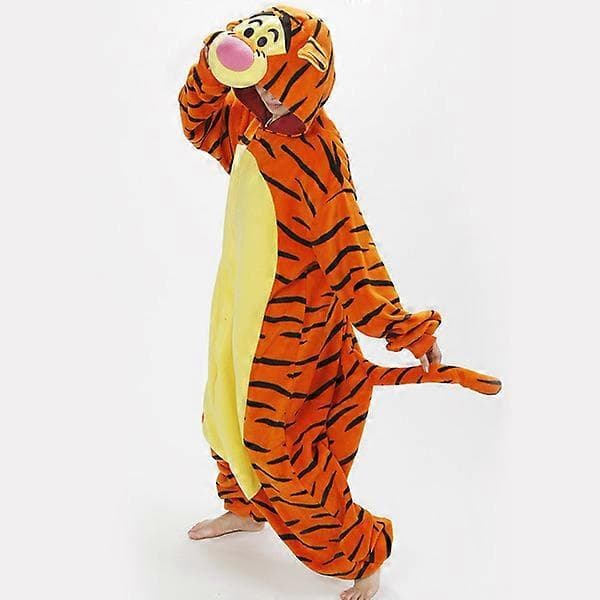 【BQ】Nyhet Flanell Par Tecknad Djur Tigger Hel Pyjamas Hemmakläder Tigger Tigger 130