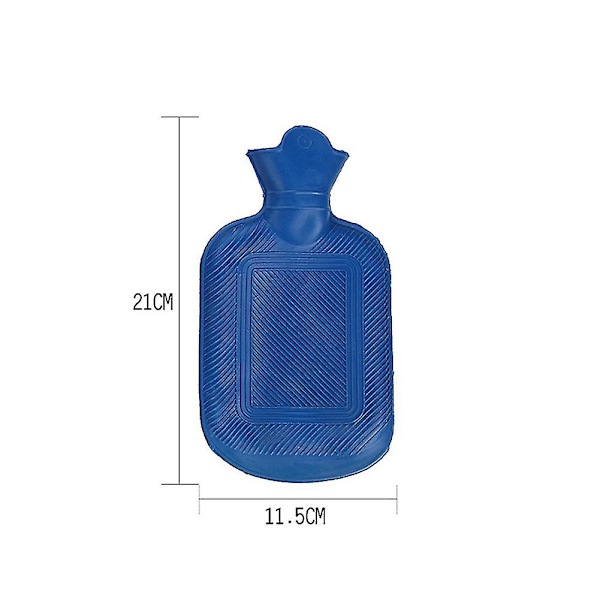 500/1000/1750/2000 ml bærbar gummi vinter varmtvandsflaskepose Håndvarmer 500ML