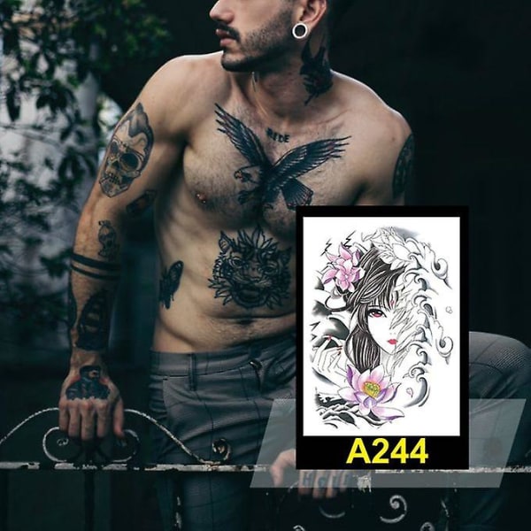 Fashion Flower Arm Tattoo Stickers Vandtætte Creative Arm Tattoo Stickers