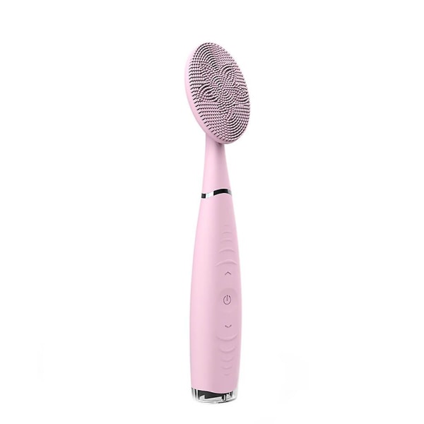 Mini Ansigtsrensebørste Usb Genopladelig Håndholdt Vandtæt Silikone Ansigt Dybderensning Hudpleje Massage Porerens Værktøj Pink
