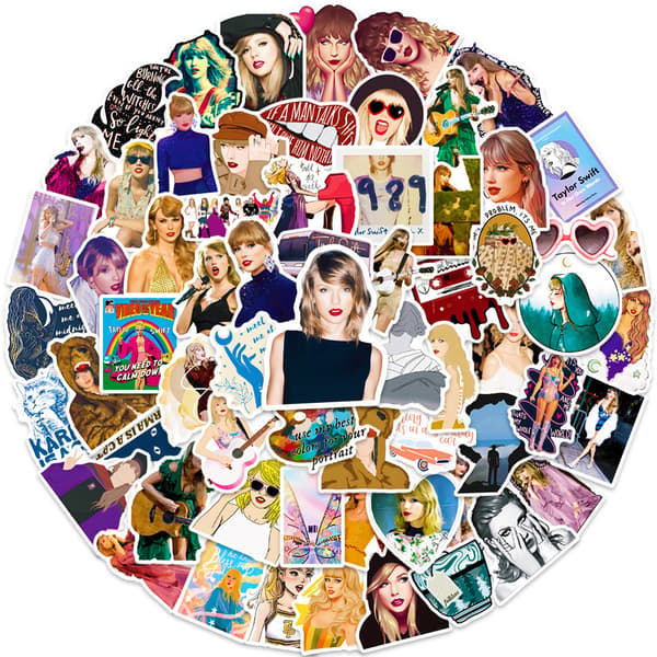 【BQ】Sanger Taylor Swift Personlighetsklistremerker, Sett med 1