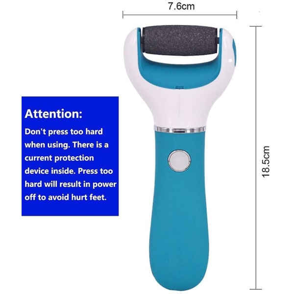 Elektronisk fodfil Hård hudfjerner Pedicureværktøj Callus Fodplejeværktøj
