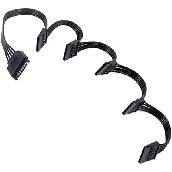 15-stifts SATA Power Splitter-kabel Power för gör-det-själv PC-server Praktiskt bearbetad