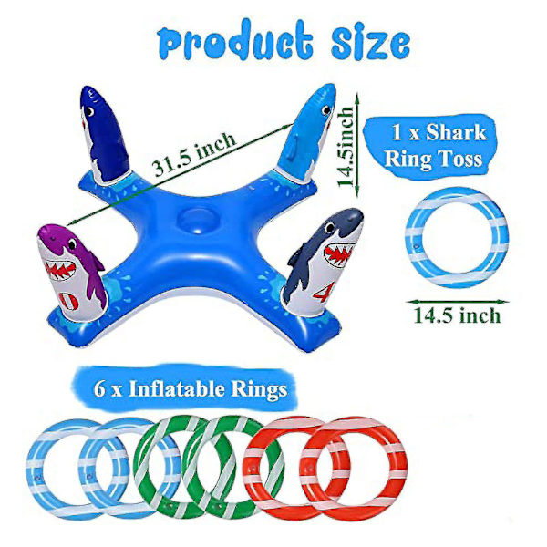 Oppblåsbar Ring Game Toy Ring
