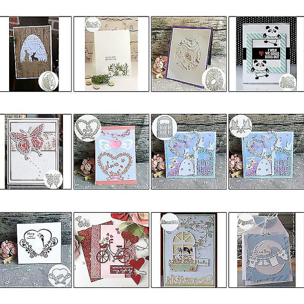 Påskhare Blomma Metall Cutting Dies Stencil Scrapboodiy Album Stämpel Papper Kort Prägling
