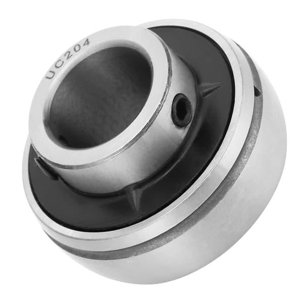 1 st Förkromad Insats Monterad Kullager Stål UC204 20mm