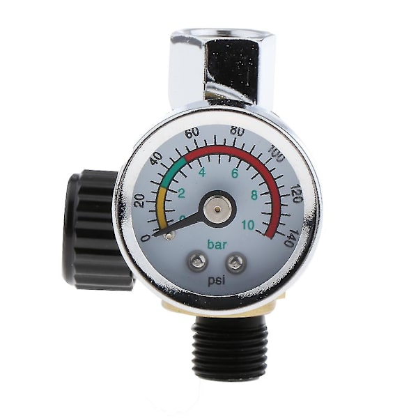 Justerbar sprutpistol Lufttrycksventilregulator 0-140psi/10bar