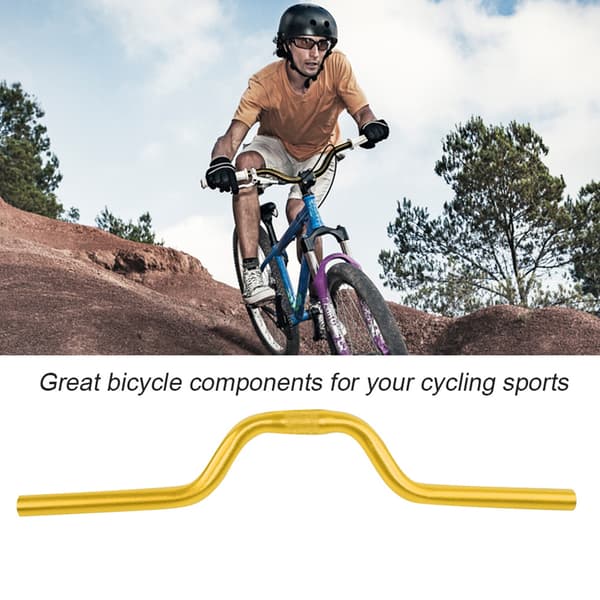 Aluminium Fixed Gear Riser Styr 25,4 mm 520 mm Gylden