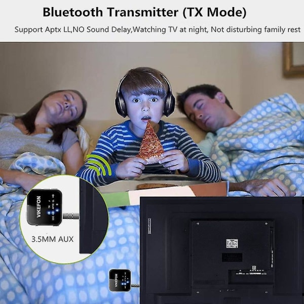 Bluetooth 5.0 -vastaanotin ja lähetin Aptx Hd Ll Handsfree Call 3.5 A Vakio Standard