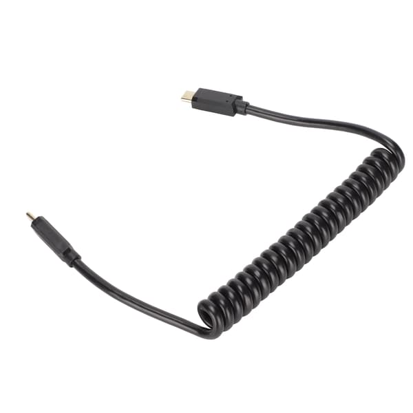 USB C-kabel USB C til USB C 14K 60hz 3A Hurtiglading 10Gbps 1,2m Spiraldesign USB C Strømkabel Hann Rett til Hann Rett Plugg