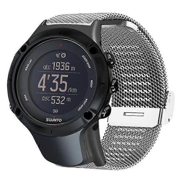 Suunto Ambit3/ambit2 -kelloon Milanese Less Steel Mesh S Silver Style A Suunto Ambit3