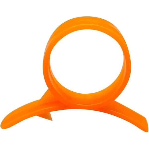 2 stykker Citrus Zester Peeler, Appelsin Peeler Citrus Remover Plast fruktkutter (oransje)