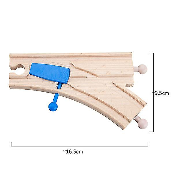 Hhcx-tbkjoys Træbanebane Jernbanetilbehør Alle former for træspor Variety Komponent Pædagogisk legetøj Two Way B