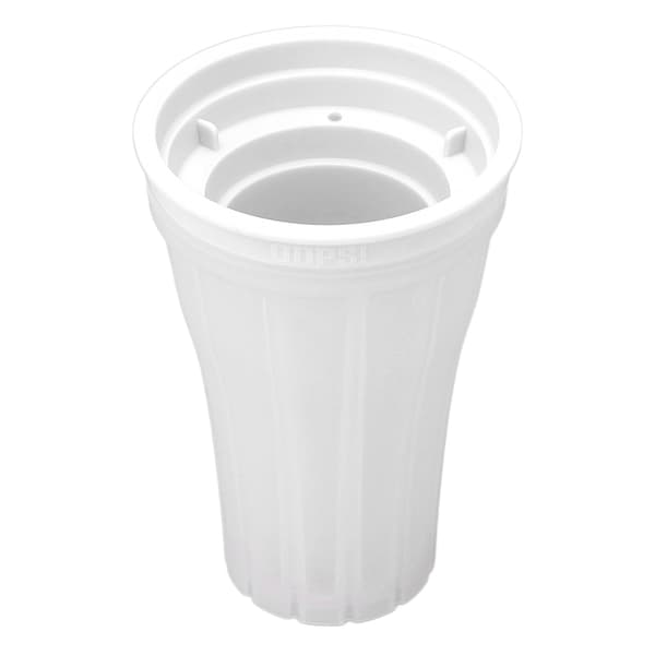 Slushie Maker Cup Snabbfryst 150ml Stor Kapacitet Dryckestillverkning med Lock Sommar Vit