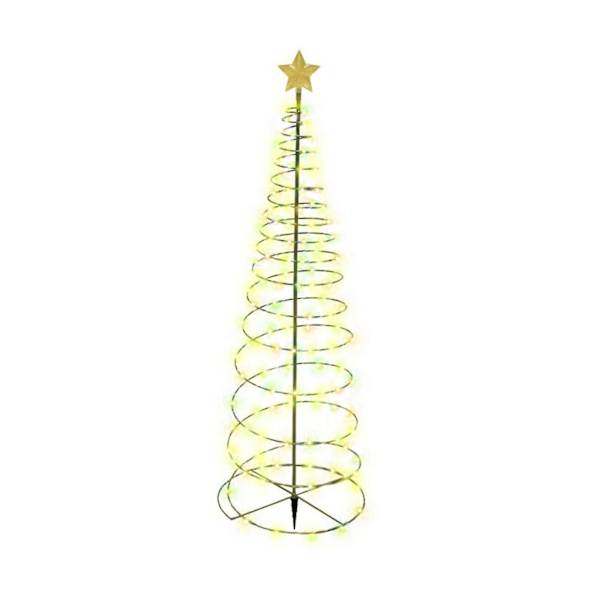 Juletræ Solar Light Xmas Party Plæne Lampe Dekoration Varm Hvid Warm White