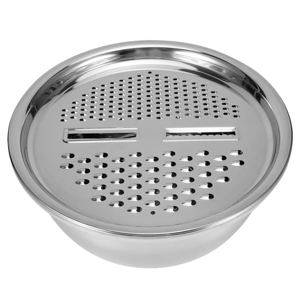 Multifunksjonelt riskebolle-silsett i rustfritt stål