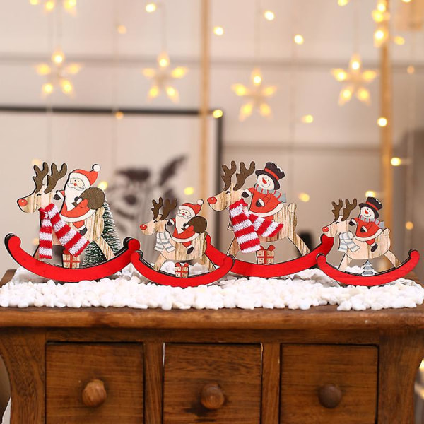 Joulupuiset pienet riipukset Joulukuusikoristeet Suuri vanha trumpetti Small Snowman